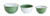 Creative Co-Op Enameled Bowl Set, Green
