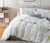 Fire Kirin Botanical Duvet Cover Set 3pc 1 Duvet Cover  2 Pillowcases Yellow Flowers and Green Leaves Floral Garden Pattern Printed Bedding Cover Sets King