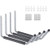 Garage Kayak Storage Hooks  Wall Mounted Indoor Canoe Hanger Utility Hanging Rack for Heavy Duty Ladders  Folding Chairs  Bike  Tools  Boat  Surfboard  Paddleboard and Ski Board 4 Pack- Gray