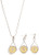 NFL New Orleans Saints Tear Drop Necklace   Earrings Set