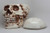 8 Inch Skeleton Skull Shaped Ceramic Cookie Jar Statue Figurine