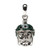 Michigan State Charm   Michigan State Sparty Dangle Bead Charm   Officially Licensed Michigan State University Jewelry   MSU Spartans   Michigan State Sparty   MSU Jewelry   Stainless Steel