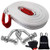 Abimars Tow Rope 2 x 16-4  Polyester Tow Strap Up to 17600 Lb - Heavy Duty Towing Rope and Cables with 2 Safety Hooks  Road Recovery Towing Cable Winch Strap