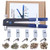 Muzata Heavy Duty Blind Rivet Nut Kit Set  Riveter Tool  Rivet Nut Tool  Thread Hand Riveter  Rivet Tool  Riveting Tools with 210PCS Metric Rivet Nuts Included M3 M4 M5 M6 M8 RK01