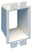 Arlington BE1-1 Electrical Outlet Box Extender  1-Gang  White 1-4  to 1  1-2
