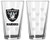 Boelter Las Vegas Raiders Satin Etch Pint Glass Set