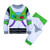 Disney Buzz Lightyear Costume PJ PALS for Boys Size 10 Multi