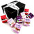 Pastiglie Leone Berry Pastilles 4-Flavor Variety  Two 1 oz Packages Each of Blueberry  Raspberry  Strawberry  and Mixed Wild Berries in a BlackTie Box 8 Items Total