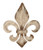 Deco 79 Metal Fleur De Lis Wall Decor, 25 by 30"