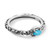 Carolyn Pollack Sterling Silver Blue Turquoise Gemstone Single Oval Stone Ring Size 9