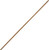 Carlisle 362010400 Lacquered Hardwood Threaded Handle  7-8  Diameter x 48  Length Case of 12