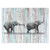 Visual Art Decor Animals Canvas Prints Elephant Wall Decor Dual View Picture on Wood Background Wall Art Decor (16"x20", Elephant)