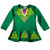 Green Babies Vest Designed As Irish Dancing Dress With Celtic Design  6-12 Months Green Babies Vest Designed As Irish Dancing Dress With Celtic Design  6-12 Months