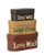 Your Heart s Delight 8 by 3-1-2-Inch Live Laugh Love Nesting Boxes  Large