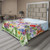 Ambesonne Watercolor Flower Flat Sheet  Floral Summer Garden Grass and Blooms Love Illustration Print  Soft Comfortable Top Sheet Decorative Bedding 1 Piece  King Size  Red Green