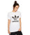 adidas Originals Women s Trefoil Tee  White-Black  L adidas Originals Women s Trefoil Tee  White-Black  L