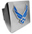 Elektroplate Air Force Blue Wings Chrome Metal Hitch Cover