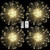 FOOING 4 Pack Firework Lights Led Copper Wire Starburst String Lights 8 Modes Battery Operated Fairy Lights with Remote Wedding Christmas Decorative Hanging Lights for Party Patio Garden Decoration