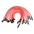 JDMON Compatible with High Performance Spark Plug Wire Set Ignition Wire Ford F150 Mustang 5-0L 5-8L SBF 302 Red line