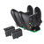 Megadream Xbox One Controller Charger  Dual Docking Station 300mAh Rechargeable Battery Pack   Charge Cable   Charging - Charged LED Indicator for Xbox One  Xbox One Slim  Xbox One X - Black