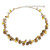 NOVICA Dyed Cultured Freshwater Pearl Strand Necklace with Stainless Steel Extender  River of Gold