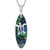 Sterling Silver Abalone Shell Surfboard Turtle Pendant Necklace  162  Extender
