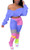 2 Piece Outfits for Women Stacked Pants Set Casual Tracksuit Long Sleeve Crop Tops Leggings Jumpsuits Purple
