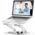 Laptop Stand Youbester Adjustable Multi-Angle Stand with Heat-Vent to Elevate Laptop  Aluminum Ergonomic Portable Computer Notebook Stand Compatible for MacBook Dell HP More 10-17  Laptops Silver