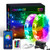 LED Strip Lights 50FT  Bluetooth Color Changing Lighting with APP Control and 44 Keys Remote  LED Lights Music Sync  Multicolor Led Light Strips for Bedroom  Room  Home Decoration