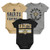 Outerstuff NFL Newborn Infants First and Ten 3 Piece Creeper Bodysuit Set 0-3 Months  New Orleans Saints