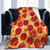 MSGUIDE Pizza Printthrow Soft Flannel Fleece Throw Blanket?Lightweight Warm Microfiber Plush Couch Sofa Bed Blanket for Adults Kids50 x40