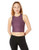 Reebok Mesh Fitted Crop Tank  Urban Violet  X-Small