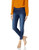 HUE womens Ultra Soft Denim Jean Skimmer Leggings  Assorted Hosiery  Ink Wash  X-Small US