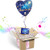 BALOONS IN THE BOX You re My Universe Inflated Helium Balloon -Heart Shaped  Customizable Greeting Card   Plays a Happy Birthday Jingle When Opened