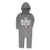 Hurley Baby Boys Long Sleeve Hooded Coverall  Carbon-So Board  0-3M