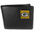NFL Siskiyou Sports Mens Green Bay Packers Leather Bi-fold Wallet One Size Black NFL Siskiyou Sports Mens Green Bay Packers Leather Bi-fold Wallet One Size Black