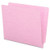 Smead End Tab File Folder  Shelf-Master Reinforced Straight-Cut Tab  Letter Size  Pink  100 per Box 25610