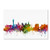 Las Vegas Nevada Skyline by Michael Tompsett  12x19-Inch Canvas Wall Art