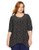 Anne Klein Women s Size Plus Sharkbite TOP  Black-BOLSHOI Grey Combo  0X
