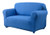 Madison JER-Love-S-CB Stretch Scroll Jersey Slipcover Loveseat  Cobalt Blue