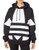 adidas Originals Women s Large Logo Hoodie Sweatshirt  Black-White  XS adidas Originals Women s Large Logo Hoodie Sweatshirt  Black-White  XS