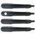 ECCPP Door Handles Exterior Outside Outer Driver Passenger Side for 2005-2010 for Kia Sportage Smooth Black4pcs