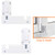 HauSun Patio Sliding Door Security Foot Lock Kick Lock  Fits on Top Rail-Childproof Patio Door Guardian-or Bottom Rail-Foot Operated-Keep Your Family Safe and Secure 2 Pack