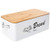 Bread Bin with Handles - Reinforced Stainless Steel Bread Box for Kitchen Countertop - Bread Storage with Bamboo Cutting Board Lid - Space Saving Bread Holder for Kitchen Counter