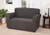 Madison Stretch Jersey Grey Loveseat Slipcover  Solid
