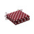 Pillow Perfect Outdoor-Indoor Polka Dot Square Corner Seat Cushions  20 in- L X 20 in- W X 3 in- D  Red  2 Pack
