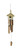 Things2Die4 Bamboo and Straw Tropical Tiki Hut Birdhouse Wind Chime 36 Inches High