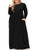 BISHUIGE Womens L-6XL Long Sleeve Casual Plus Size Maxi Dresses with Pockets 6XL  Black