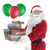 Santa Suit Christmas Santa Claus Costume for Men Women Adult Costume Santa 10 pc Outfit maroon