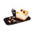 Pastry Pallet  Rectangle Pastry Plate  Plastic Dessert Plate - 4  x 2-2  - Black - Premium Plastic - 100ct Box - Restaurantware